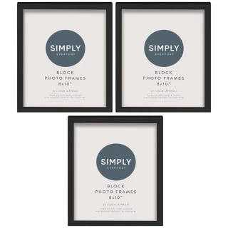 Simply Everyday 8 X 10" Block Frames 3pk - Black 1 Simply Everyday 8 X 10" Block Frames 3pk - Black