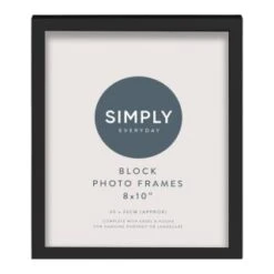 Simply Everyday 8 X 10" Block Frames 3pk - Black 5 Simply Everyday 8 X 10" Block Frames 3pk - Black -Cheap Home Style Store 290765 3pk simply everyday block frames 8x10 black 3