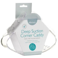 Suction Plastic Corner Caddy - Clear -Cheap Home Style Store 308159 Deep Suction Corner Caddy
