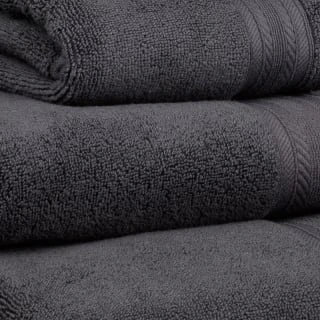 B&M Signature Zero Twist Bath Towel - Charcoal 4 B&M Signature Zero Twist Bath Towel - Charcoal - Image 4