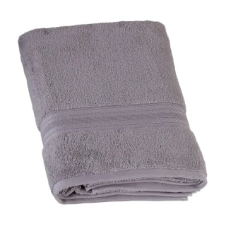 B&M Signature Zero Twist Bath Towel - Grey 1 B&M Signature Zero Twist Bath Towel - Grey