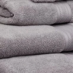 B&M Signature Zero Twist Hand Towel - Grey -Cheap Home Style Store 3172653 317254 317255 317256 Signature Zero Twist grey towels 2 2