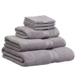 B&M Signature Zero Twist Bath Towel - Grey 6 B&M Signature Zero Twist Bath Towel - Grey -Cheap Home Style Store 3172653 317254 317255 317256 Signature Zero Twist grey towels