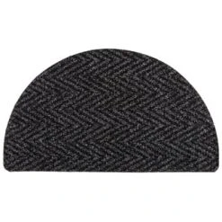 B&M Half Moon Indoor Chevron Doormat 40 X 70cm 12 B&M Half Moon Indoor Chevron Doormat 40 X 70cm -Cheap Home Style Store 319759 Half Moon Indoor Chevron Mat 40x70cm dark grey