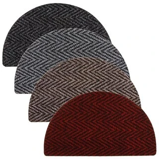 B&M Half Moon Indoor Chevron Doormat 40 X 70cm 1 B&M Half Moon Indoor Chevron Doormat 40 X 70cm