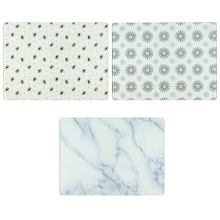 B&M Glass Chopping Board - Geo 2 B&M Glass Chopping Board - Geo - Image 2