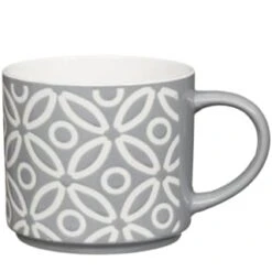 B&M Jumbo Embossed Stacking Mugs 4pk -Cheap Home Style Store 329369 Jumbo Embossed Stacking Mugs Set of 4 2