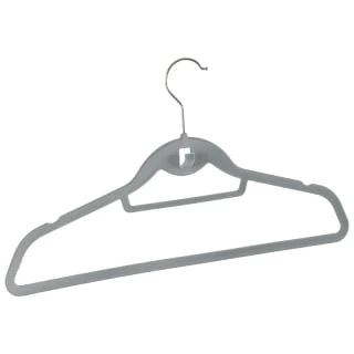 B&M Pure Velvet Hangers 8pk - Grey 2 B&M Pure Velvet Hangers 8pk - Grey - Image 2