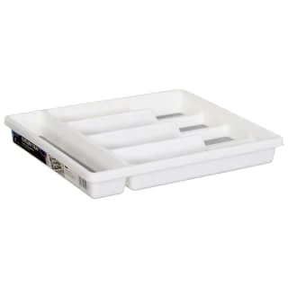 Addis Non-Slip Cutlery Tray - White 1 Addis Non-Slip Cutlery Tray - White