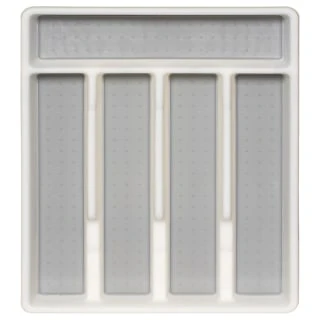 Addis Non-Slip Cutlery Tray - White 2 Addis Non-Slip Cutlery Tray - White - Image 2