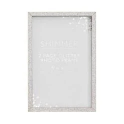 B&M Glitter Photo Frames 4 X 6" 2pk -Cheap Home Style Store 343242 glitter photo grame 2pk 3