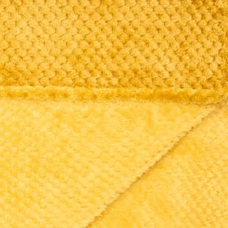 B&M Oversized Waffle Throw - Ochre 4 B&M Oversized Waffle Throw - Ochre - Image 4