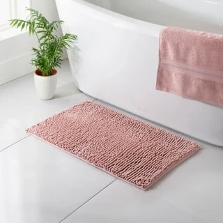 B&M Signature Microfibre Noodle Bath Mat - Blush 1 B&M Signature Microfibre Noodle Bath Mat - Blush