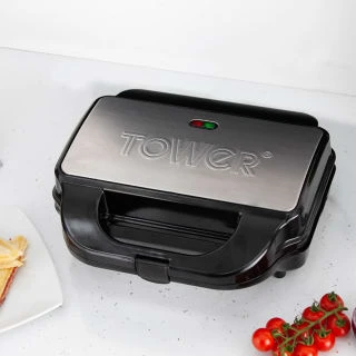 Tower 3-in-1 Deep Fill Snack Maker - Silver 4 Tower 3-in-1 Deep Fill Snack Maker - Silver - Image 4