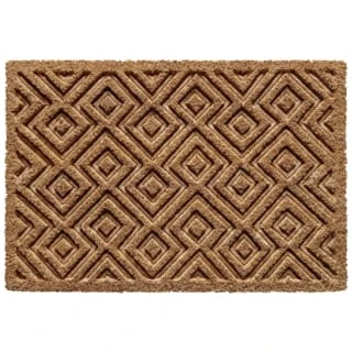 B&M Embossed Coir Doormat 40 X 60cm 1 B&M Embossed Coir Doormat 40 X 60cm