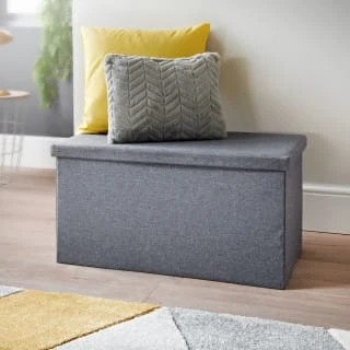 B&M Grey Coffee Table Ottoman 1 B&M Grey Coffee Table Ottoman
