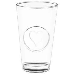 B&M Heart Glasses 4pk -Cheap Home Style Store 356238 set of 4 hert embossed glasses 2