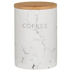 B&M Marble Effect Kitchen Canisters 3pc -Cheap Home Style Store 356820 storage canisters marble effect coffee