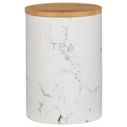B&M Marble Effect Kitchen Canisters 3pc -Cheap Home Style Store 356820 storage canisters marble effect tea