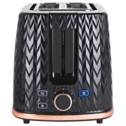 Goodmans Textured 2 Slice Toaster - Black & Rose Gold -Cheap Home Style Store 358961 goodmans textured toaster black rose gold