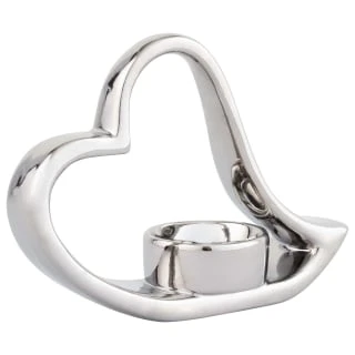 B&M Heart Ceramic Tealight Candle Holder 1 B&M Heart Ceramic Tealight Candle Holder