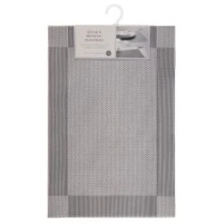 B&M Metallic Woven Placemats - Silver 4pk -Cheap Home Style Store 363869 4pk silver metallic woven placemats