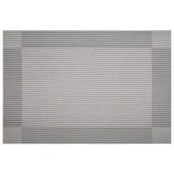 B&M Metallic Woven Placemats - Silver 4pk -Cheap Home Style Store 363869 4pk silver metallic woven placemats 4