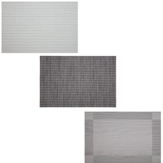 B&M Metallic Woven Placemats - Charcoal 4pk 5 B&M Metallic Woven Placemats - Charcoal 4pk - Image 5