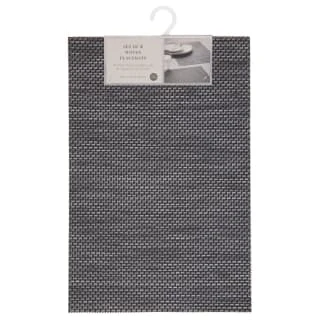 B&M Metallic Woven Placemats - Charcoal 4pk 4 B&M Metallic Woven Placemats - Charcoal 4pk - Image 4