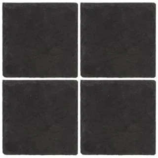 B&M Slate Coasters 4pk 2 B&M Slate Coasters 4pk - Image 2