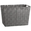 B&M Large Woven Storage Basket - Silver