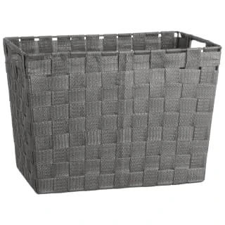 B&M Large Woven Storage Basket - Silver 1 B&M Large Woven Storage Basket - Silver