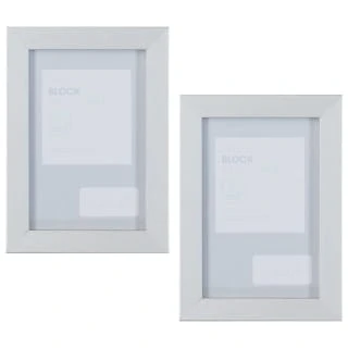 B&M Block Photo Frame 4 X 6" 2pk - Grey 1 B&M Block Photo Frame 4 X 6" 2pk - Grey