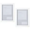 B&M Block Photo Frame 5 X 7" 2pk - White