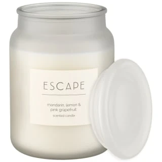 B&M Large Spa Scented Candle - White - Escape 3 B&M Large Spa Scented Candle - White - Escape - Image 3
