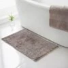 B&M Velvet Bath Mat 50 X 80cm - Nude