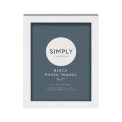 Simply Everyday 5 X 7" Block Frames 3pk - White -Cheap Home Style Store 370279 3pk simply everyday block frames 5x7 white 2