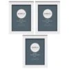 Simply Everyday 4 X 6" Block Frames 3pk - White