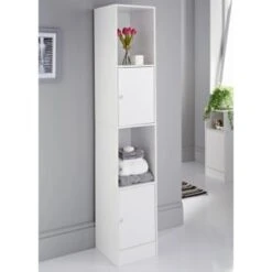 Spaceways Tall Cupboard - White