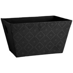 B&M Diamond Storage Basket - Black