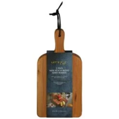 B&M Mini Acacia Wood Serve Boards 2pk