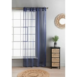 Amber Plain Voile 55 X 90" - Navy 1 Amber Plain Voile 55 X 90" - Navy