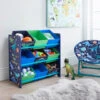 B&M Glow In The Dark Dinosaur 9 Tub Storage Drawers