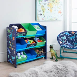 B&M Glow In The Dark Dinosaur 9 Tub Storage Drawers 1 B&M Glow In The Dark Dinosaur 9 Tub Storage Drawers