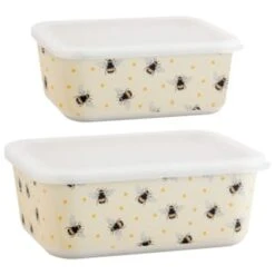 B&M Rectangular Tubs 2pk - Bees -Cheap Home Style Store 375968 2pk reuse and repurpose rectangle tubs bee 3