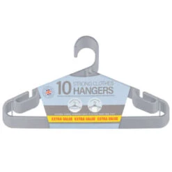 B&M Jumbo Hangers 10pk - Grey 6 B&M Jumbo Hangers 10pk - Grey -Cheap Home Style Store 376556 10pk strong clothes hangers grey 2