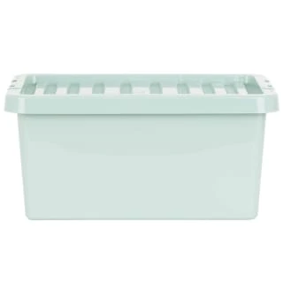 B&M Storage Box With Lid 11L - Sage 4 B&M Storage Box With Lid 11L - Sage - Image 4