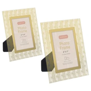 B&M Harmony Glass Photo Frame 5 X 7" - Gold 3 B&M Harmony Glass Photo Frame 5 X 7" - Gold - Image 3