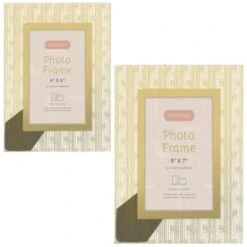 B&M Harmony Glass Photo Frame 5 X 7" - Gold 7 B&M Harmony Glass Photo Frame 5 X 7" - Gold -Cheap Home Style Store 380067 380068 harmony glass photo frame main 2 1