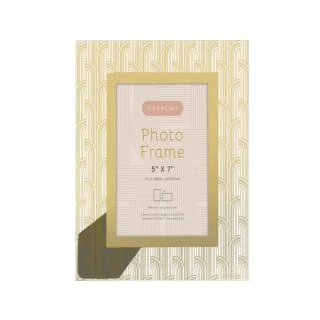 B&M Harmony Glass Photo Frame 5 X 7" - Gold 2 B&M Harmony Glass Photo Frame 5 X 7" - Gold - Image 2